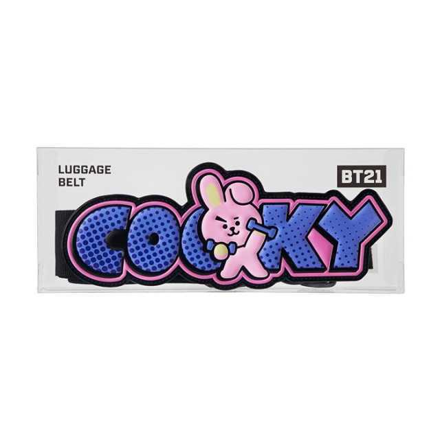 7日間限定SALE!!BT21公式 ラゲッジベルト COOKY スーツケース キャリー トラベル 旅行カバン BTS クッキー ジョングク グク ラインストア_画像1