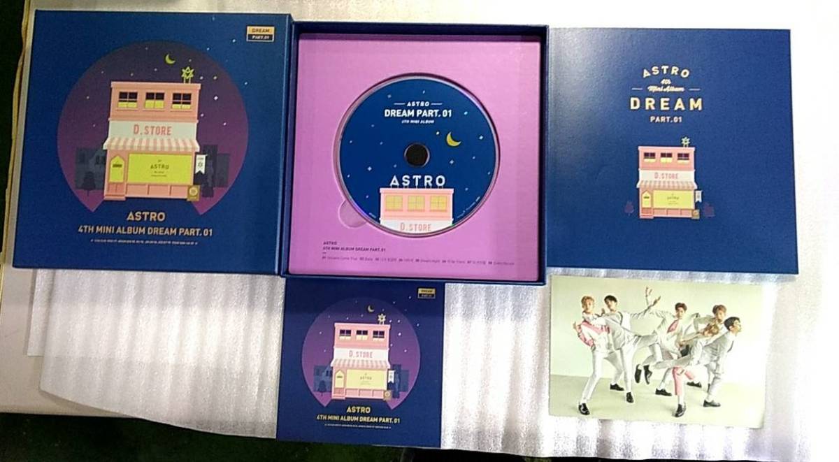 N0052●【SALE】ASTRO DREAM PART 01 4TH MINI ALBUM NIGHT Version アストロ 4集 ミニアルバム2種類2枚_画像2