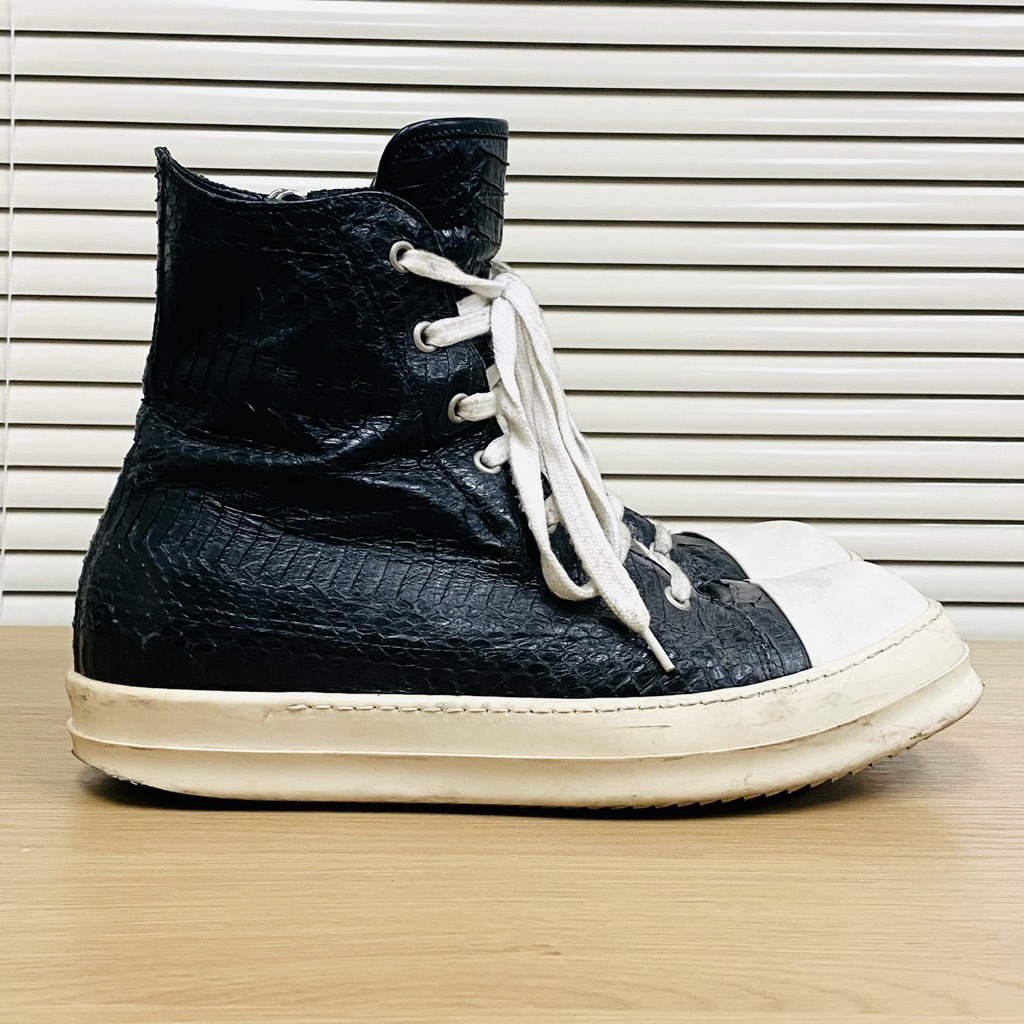 Rick Owens RAMONES パイソンレザースニーカー 42-