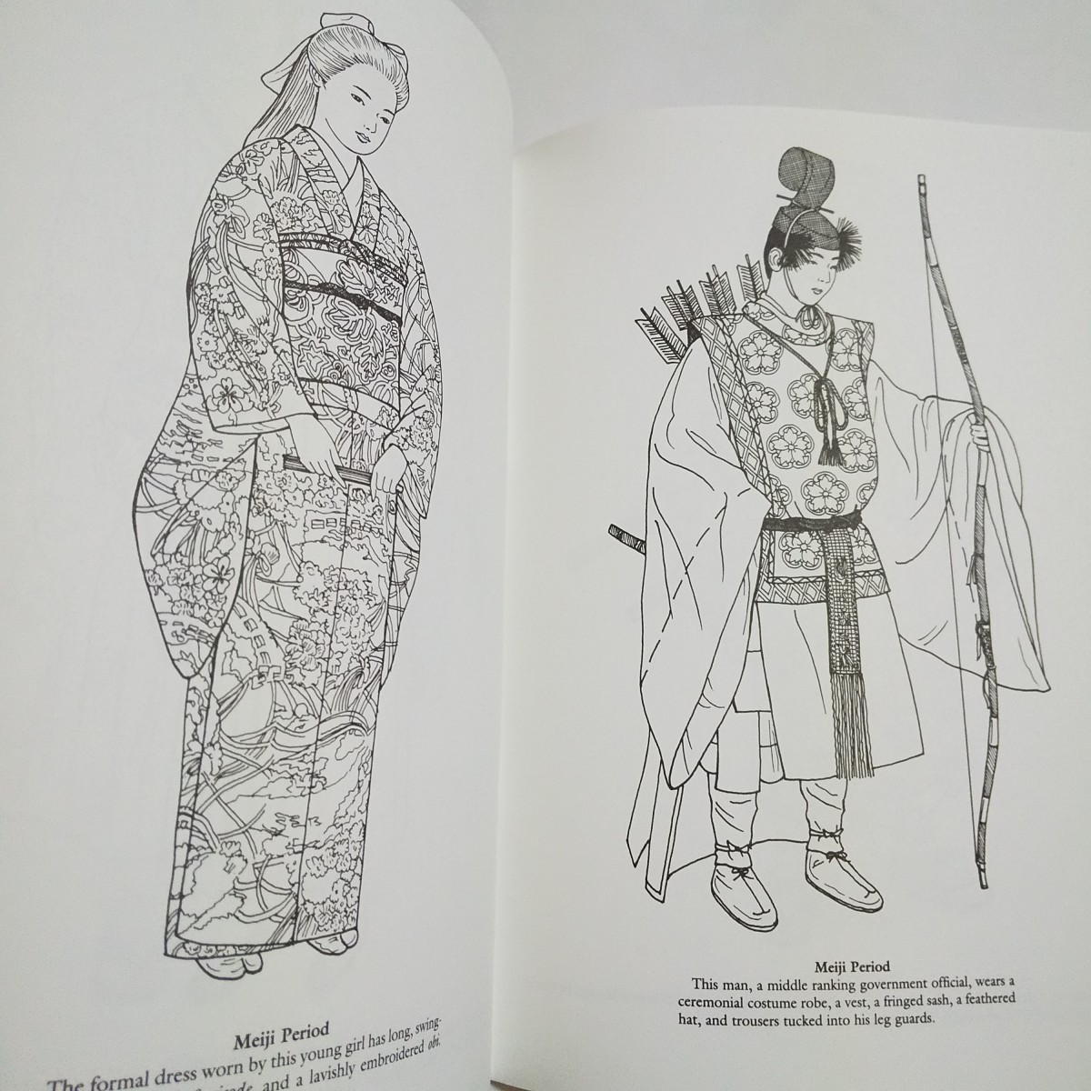 Paypayフリマ 洋書 大人 塗り絵 ぬり絵 Dover Coloring Book Japanese Fashion 侍 日本 和 和風 着物