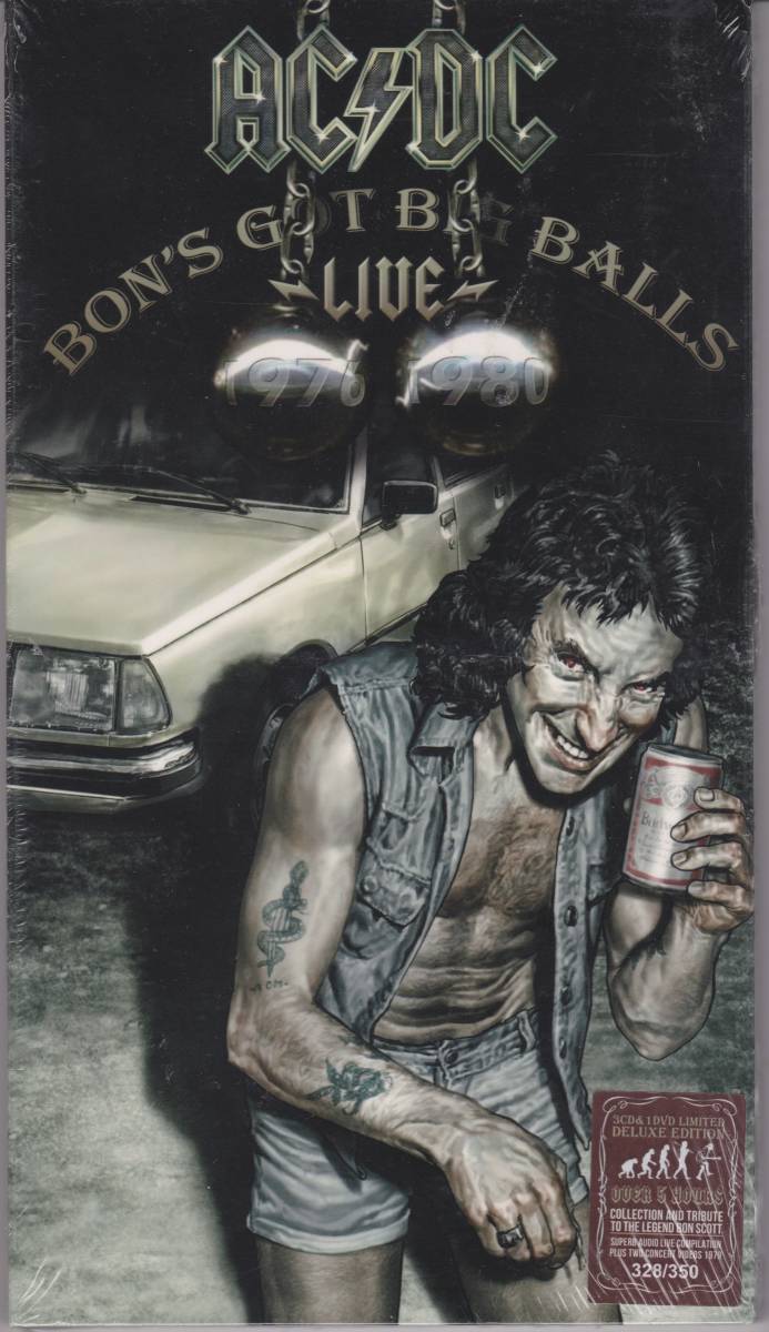 AC/DC Bon's Got Big Balls Live 1976-1980 350枚限定DVD(NTSC方式)付三枚組ＣＤセット