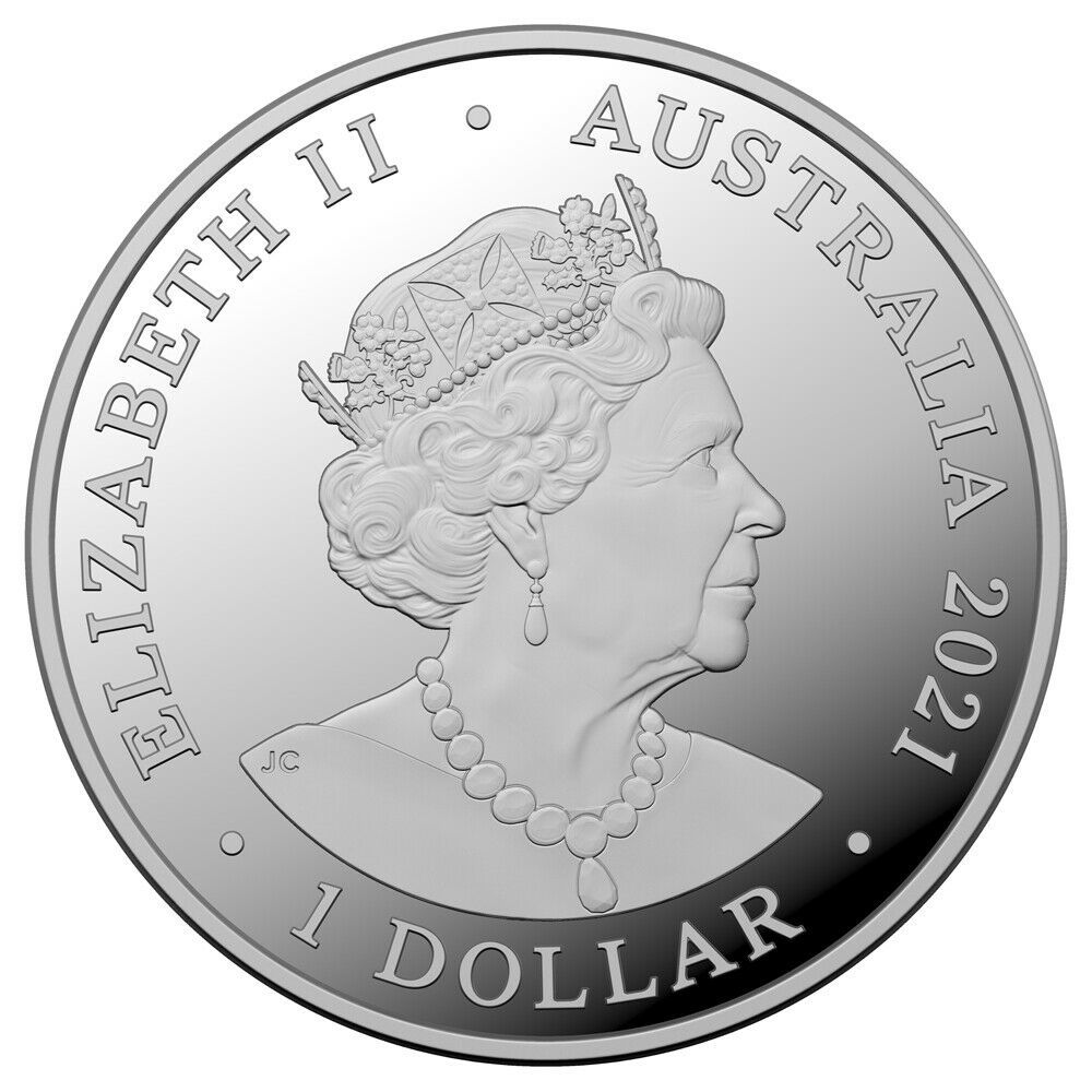 最新PROOF　銀貨　 RA Mint 2021 $1 Kangaroo Series Fine Silver Proof Coin　発行数5000！_画像2