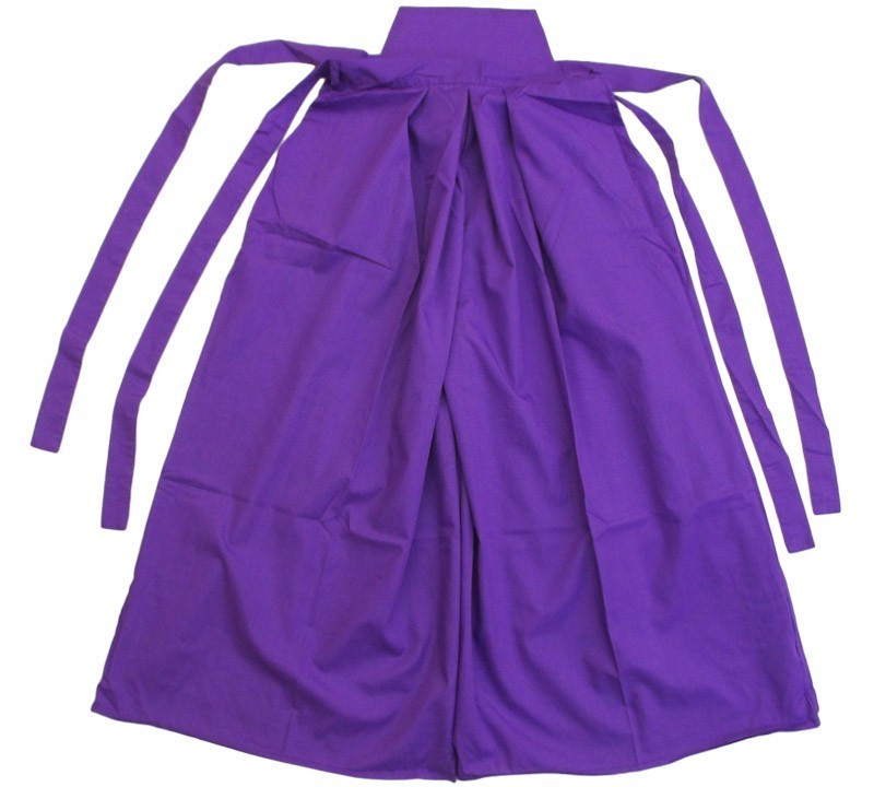 カラー袴 紫 上衣付き ホワイト×パープル 上下セット_画像5