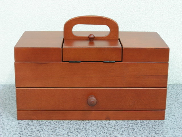 裁縫箱 ソーイングボックス 木製