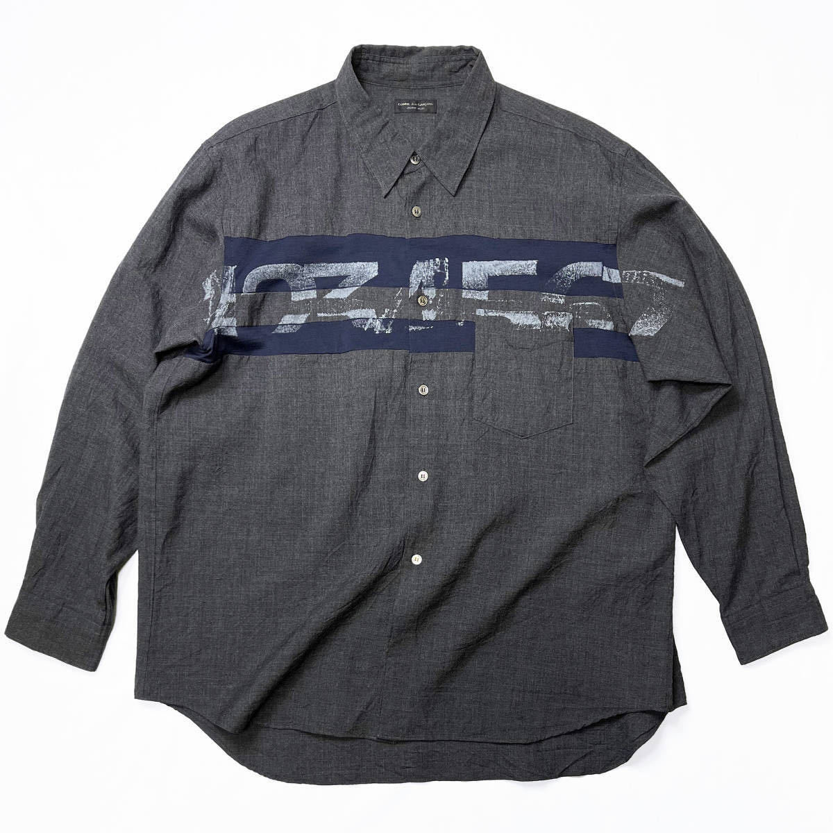 95AW 数字プリント ウール シャツ コムデギャルソンオムプリュス HOMME
