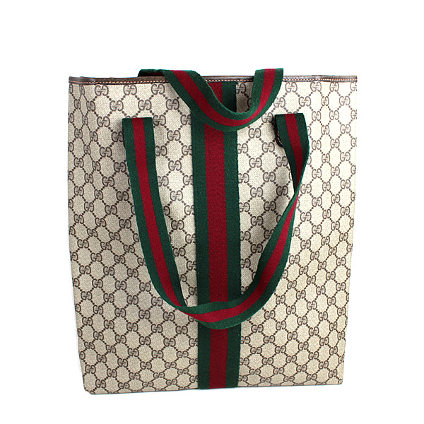 グッチ トートバッグ ハンドバッグ GUCCI GG柄 PVC 美品 o152