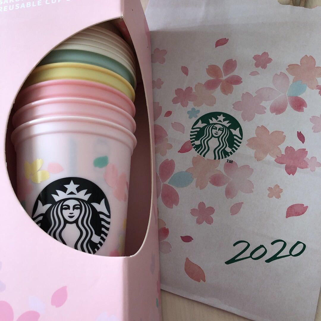  старт ba Starbucks высокий стакан 2020 Sakura дракон The bru cup 