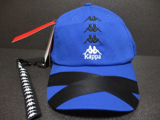 KAPPA☆新品 カッパ フェニックス BANDA キャップ 私服 スポーツ ゴルフ ダンス B系 帽子 野球帽 青 ブルー メンズ レディース 未使用 ④_画像1