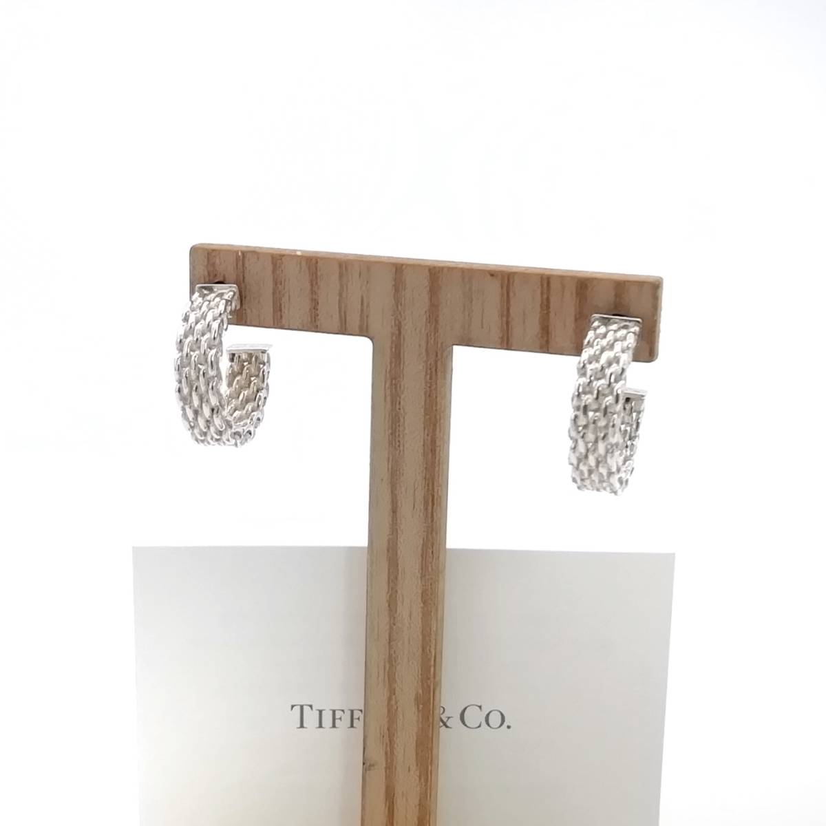 れあり Tiffany メッシュ フープ サマセット ピアスの通販 by Masu's