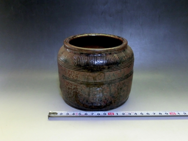 壷□古備前 古いお歯黒壺 船壷 水瓶 古玩 古美術 時代物 骨董品□-