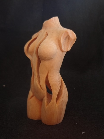  exhibitior work [..] original tree sculpture art toruso.. art art woman hand made pine hand carving sculpture 