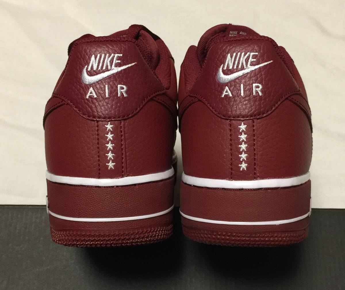 NIKE AIR FORCE 1 07 AA4083-600 エアフォース1 ローカット LOW チームレッド TEAM RED 赤系 STARS 星 us10.5 28.5 新品未使用 送料無料_画像4