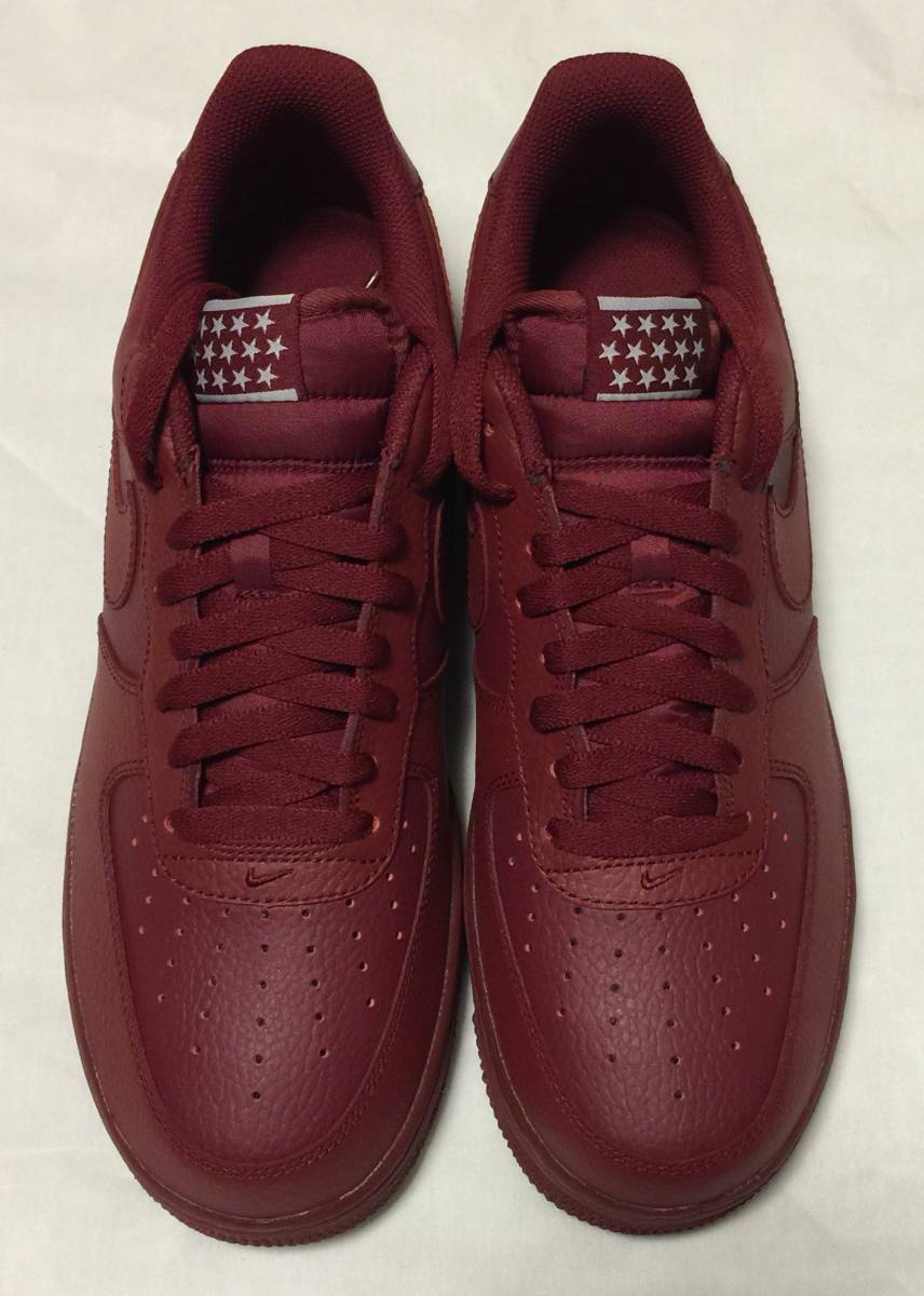 NIKE AIR FORCE 1 07 AA4083-600 エアフォース1 ローカット LOW チームレッド TEAM RED 赤系 STARS 星 us10.5 28.5 新品未使用 送料無料_画像1