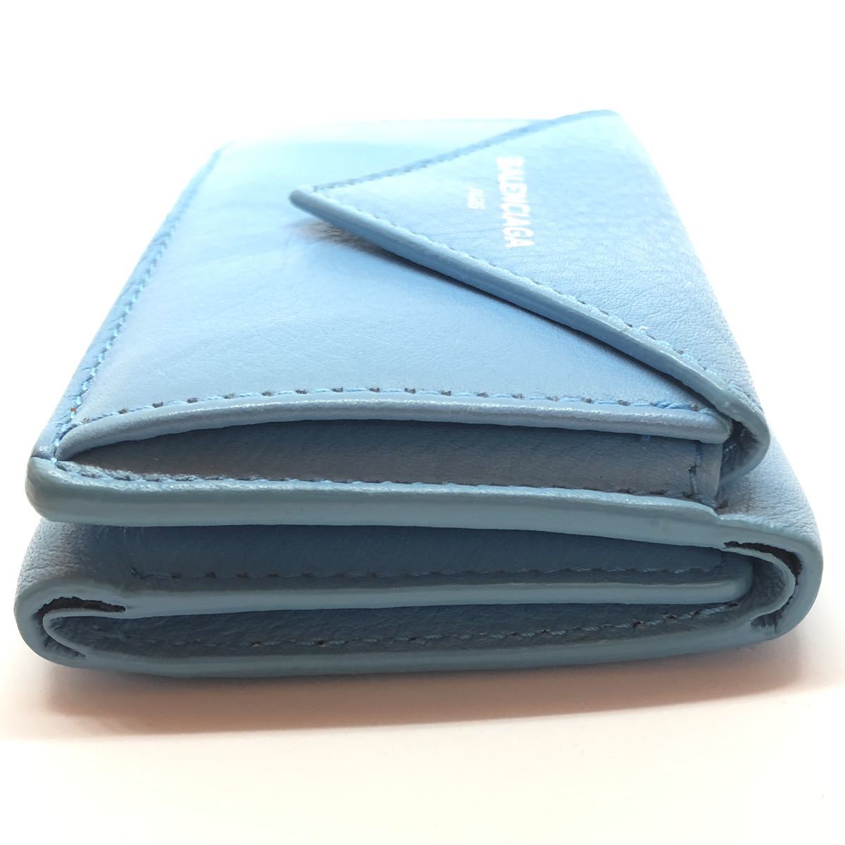 [ nationwide free shipping ] Balenciaga BALENCIAGA paper Mini three folding purse 