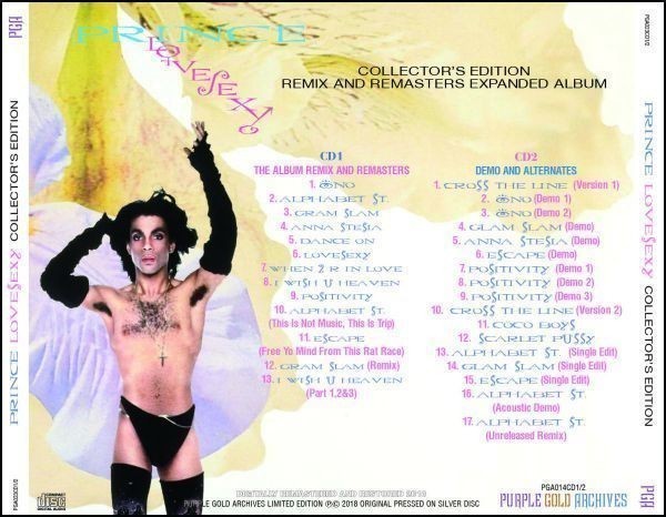 PRINCE/LOVESEXY -REMIX AND REMASTERS COLLECTOR'S EDITION 新品輸入プレス盤_画像2