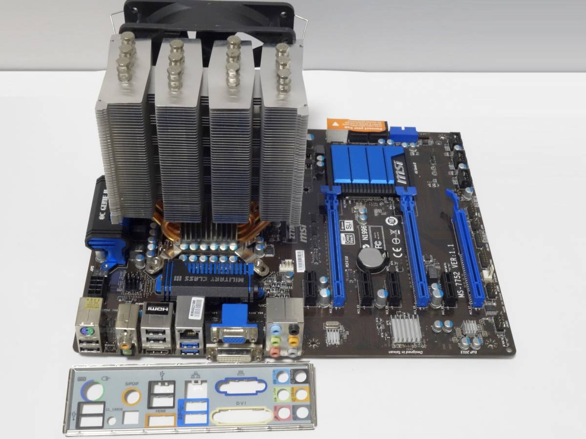 [LGA1155] MSI Z77A-G45 + Core i7 3770K（殻割メタルグリス化）+ 16GBメモリ(8GBx2) + Cooler