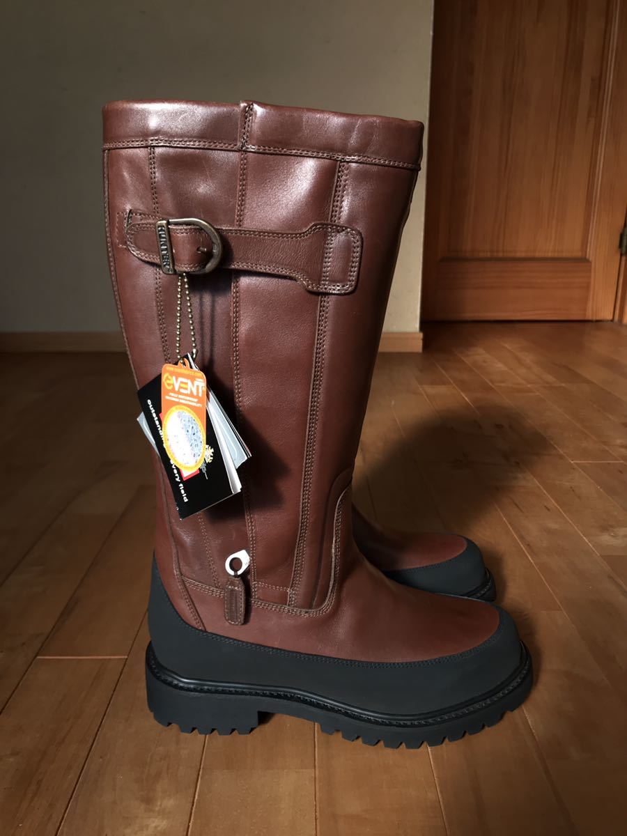 美品・希少】HUNTER CROWN Leather Wellington Boots ハンター 