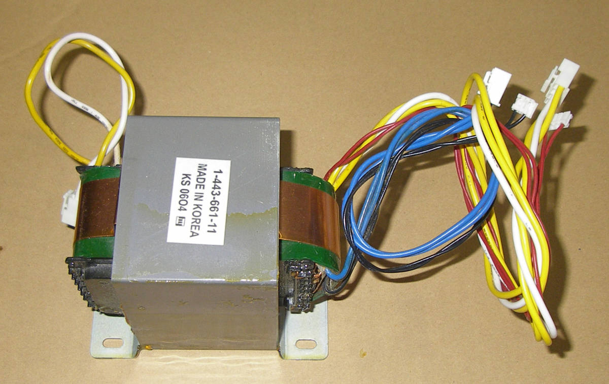 * trance type power supply SONY POWER TRANSFORMER (KS 06O4) 1-443-661-11 Electric Unit*OK!!*