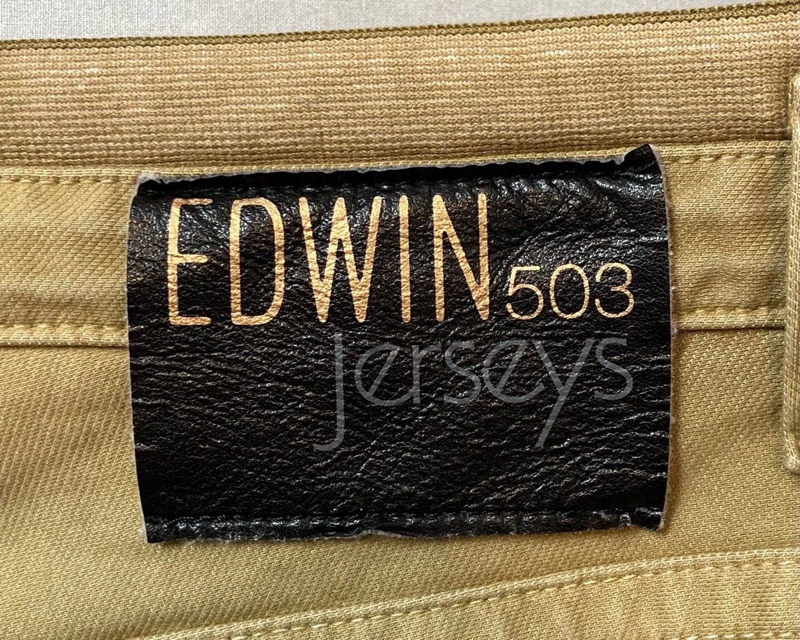  быстрое решение EDWIN JERSEYS Edwin Jerseys стрейч брюки мужской M размер талия примерно 84cm W33 соответствует джинсы ji- хлеб Denim брюки 
