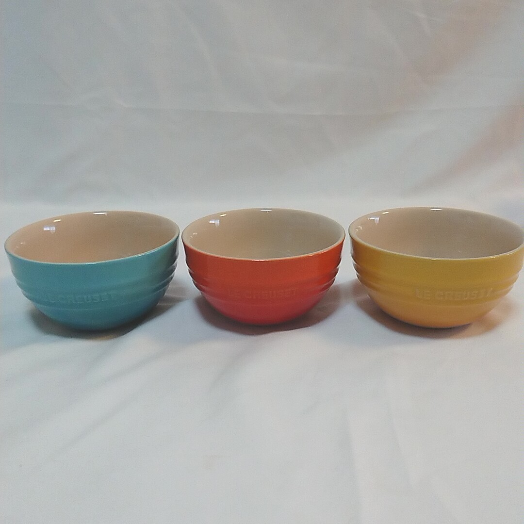 新品・箱付き】 ル・クルーゼ ストーンウエア ライスボウル 5個 新品・箱付き】 ル・クルーゼ ストーンウエア ライスボウル 5個