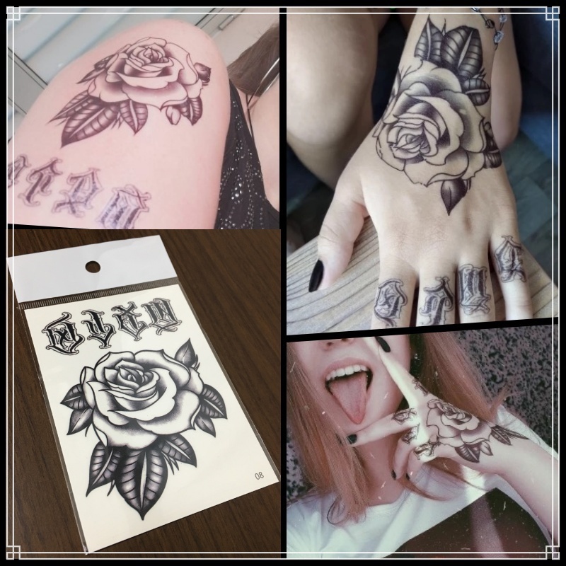 2枚セット ぼかし薔薇 Tattoo フェイクタトゥー ハンド 手 ステッカー ワンポイントタトゥー 刺青 入墨イレズミ 洋風 1180 ファッション小物 売買されたオークション情報 Yahooの商品情報をアーカイブ公開 オークファン Aucfan Com