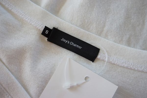 クリックポスト可【即決】ジミーズチャーマー Jimy's Charmer メンズ 半袖 プリント Tシャツ Vネック 白 サイズS【657600】_画像6