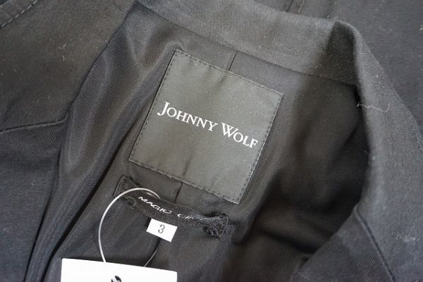 【即決】JOHNNY WOLF ジョニーウルフ メンズ ジャケット ジップ 黒 サイズ3【649746】_画像7
