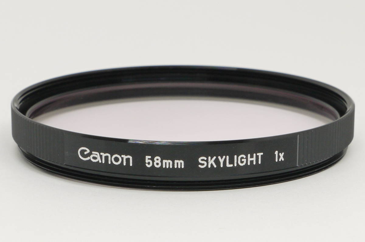 Canon 58mm SKYLIGHT 1× 元箱、説明書付 新品同様 送料込み_画像1
