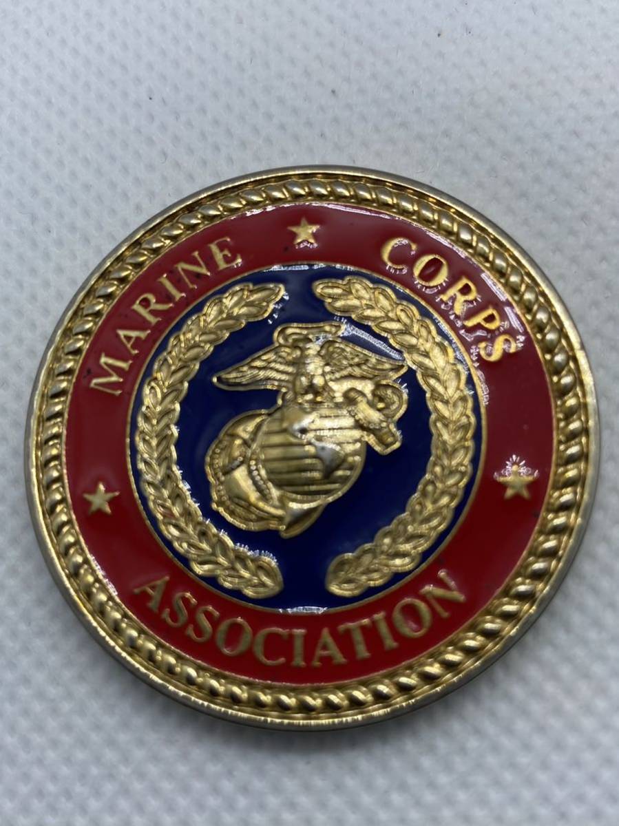 新品未使用　MARINE CORPS ASSOCIATION ALWAYS A MARINE チャレンジコイン_画像1