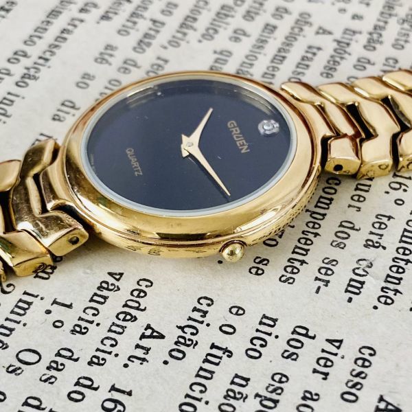 訳あり】 【高級時計グリュエン】gruen ビンテージ レディース 腕時計 