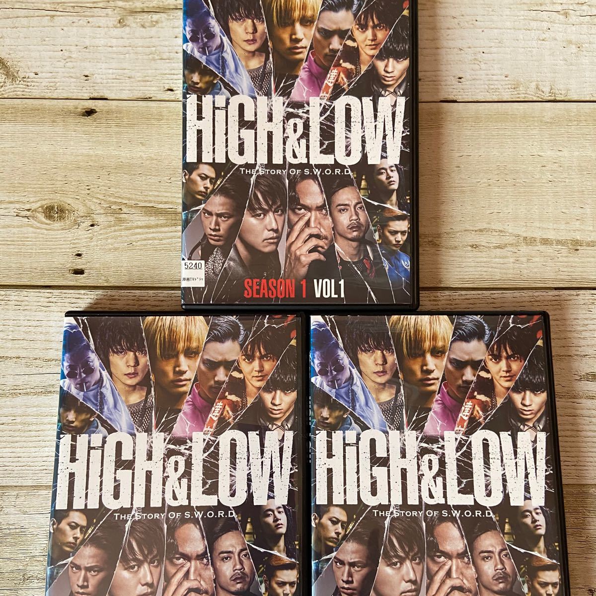 HiGH&LOWシーズン１　DVD レンタル落ち