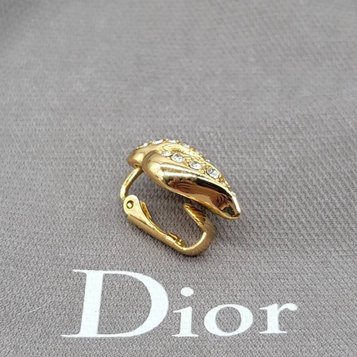 確実正規品 Christian Dior ラインストーン　イヤリング_画像3