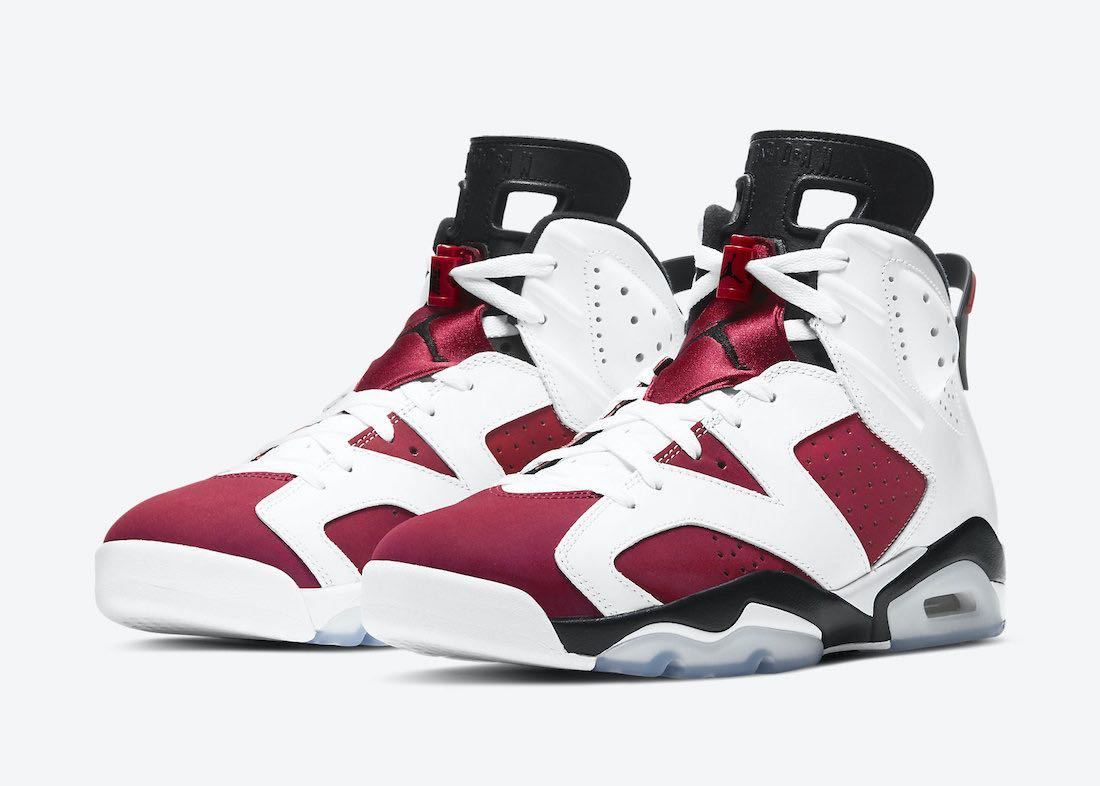 2021 25.5cm US7.5 NIKE AIR JORDAN 6 RETRO CARMINE OG ナイキ エア