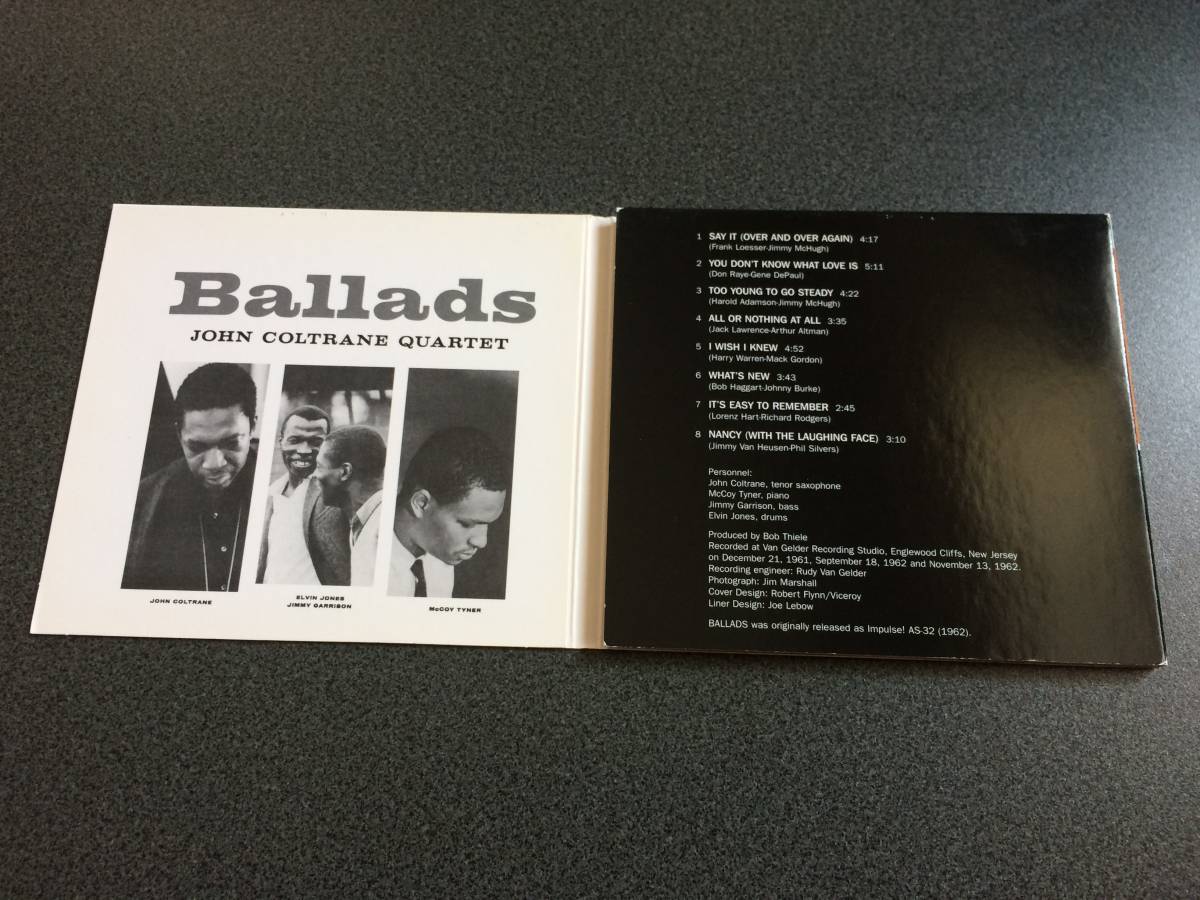 ★☆【CD】BALLADS / ジョン・コルトレーン JOHN COLTRANE QUARTET【デジパック】☆★_画像3