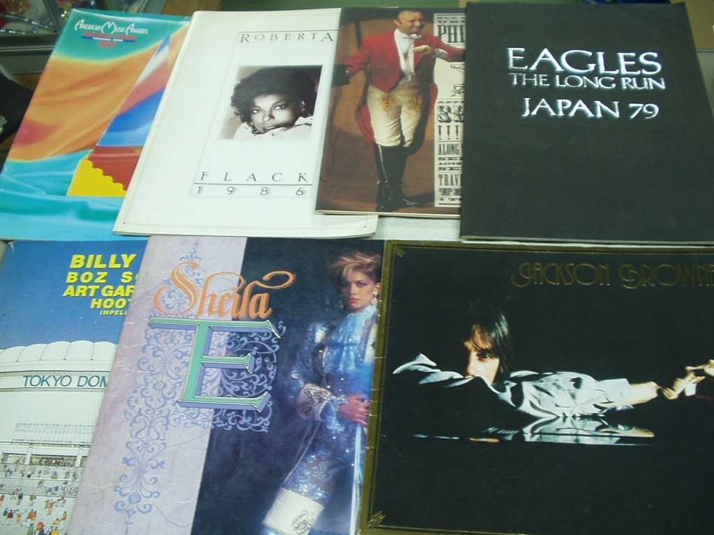  out tare Live. pamphlet 7 pcs. together Eagle s1979 JAPANbi Lee *jo L si-laE Jackson * Brown donkey -ta*f rack 