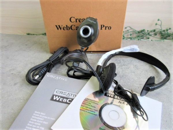 未使用 パソコンカメラ Creative WebCam NX PRO(WCAMNXPRO) USB接続ウェブカメラ クリエイティブ・メディア 箱入り保管品_画像1