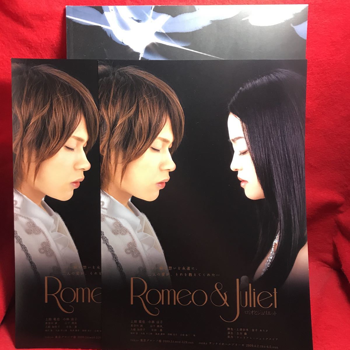 ○舞台 Romeo & Juliet ロミオとジュリエット 2009 パンフレット 上田竜也 小林涼子 山下翔央 長谷川純 寺田農 入絵加奈子 チラシ2枚付き_画像10