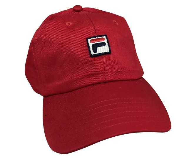 cp-FILA-Red FILA CAP フィラ ロゴ キャップ 帽子 スケーター ダンス ストリート レッド_画像1