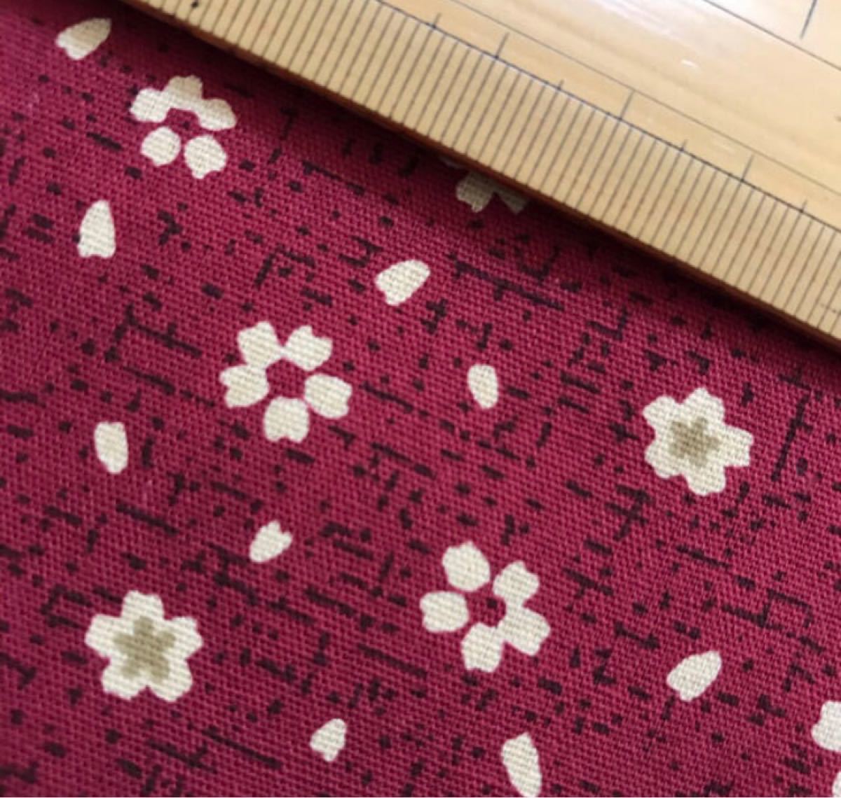 ハンドメイド　生地　ハギレ　和柄　桜 