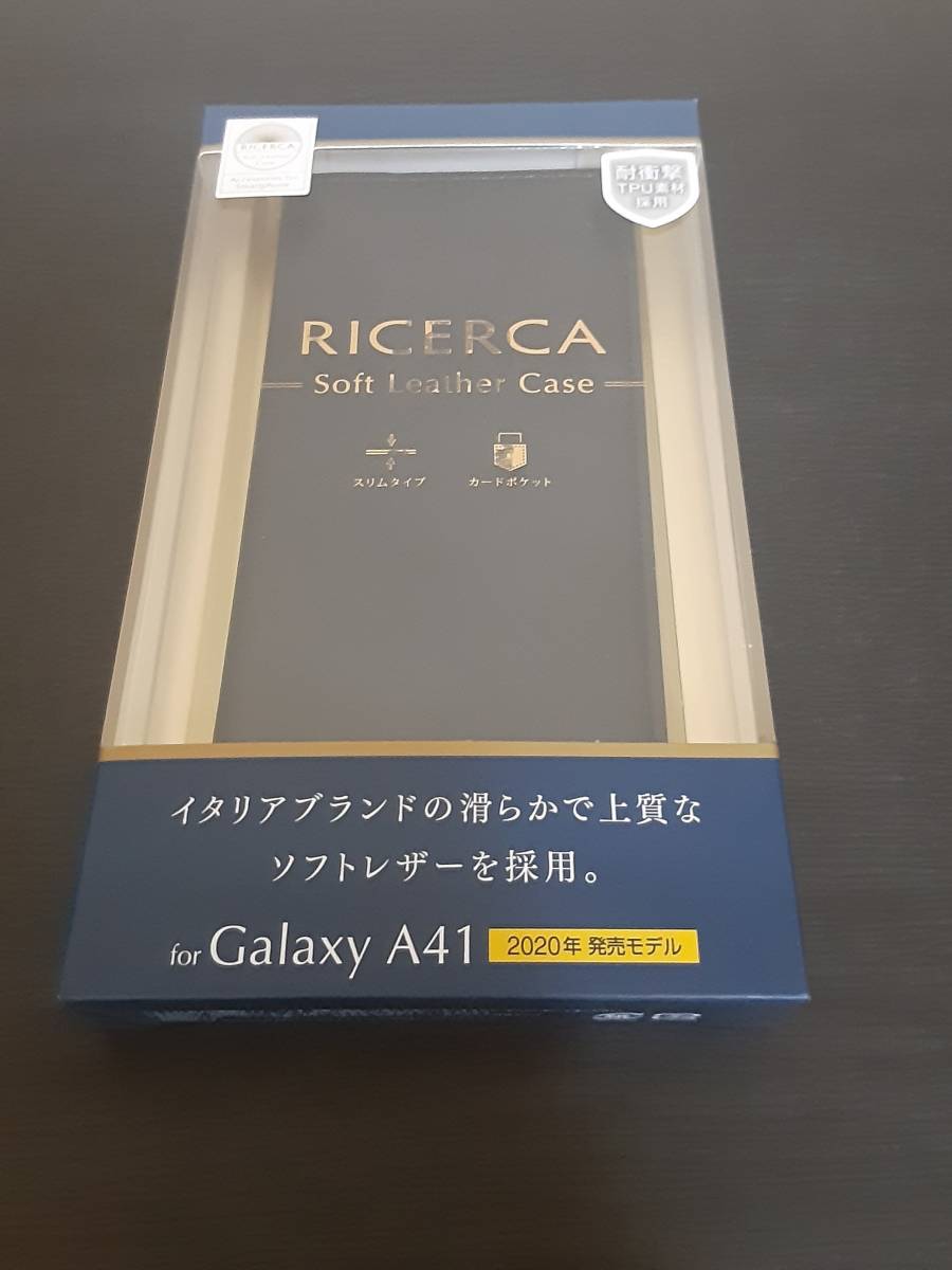 Galaxy A41 ケース RICERCA ソフトレザー_画像6