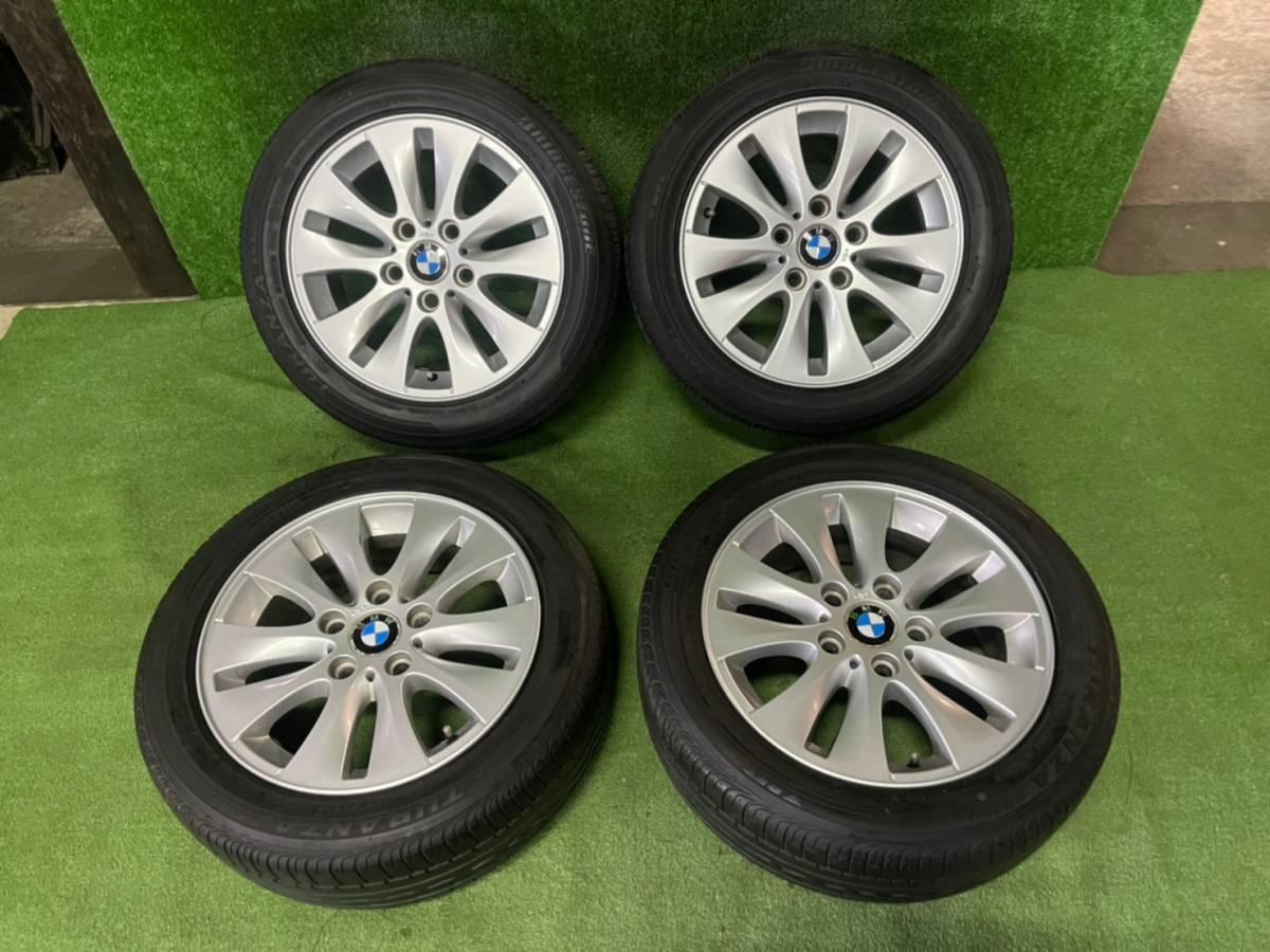 195/55R16 ブリジストン 夏 ラジアルタイヤ BMW純正アルミ 4本セット 16×6.5J PCD120 5穴 42_画像1