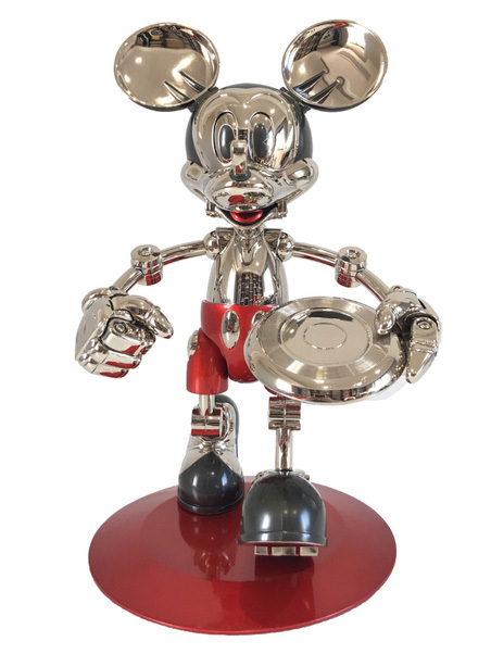 [ игрушка модель ]Hajime Sorayama Future Mickey Retro in Red пустой гора основа Future Mickey Mouse * размер 25x35x25cm, стандартный товар F58