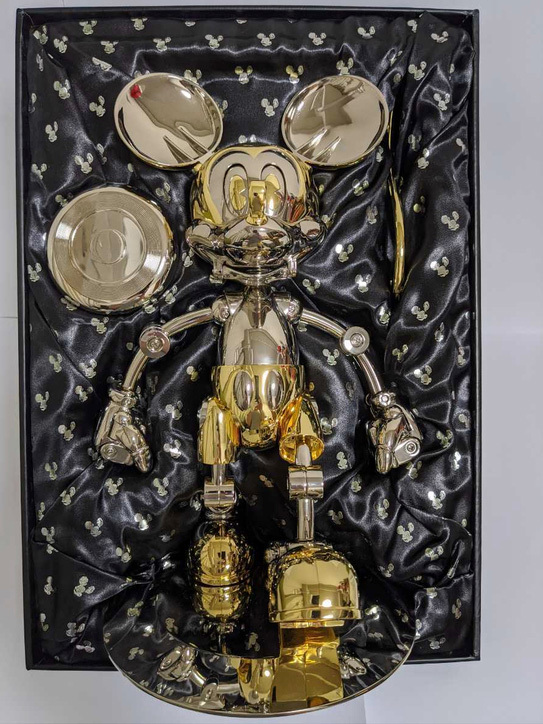 [ игрушка модель ]Hajime Sorayama Future Mickey Retro in Gold пустой гора основа Future Mickey Mouse * размер 25x35x25cm, стандартный товар F57