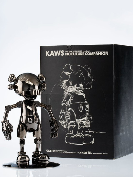 [ toy model ]KAWS X HAJIME SORAYAMA | No Future Companion (Black Chrome)no- Future companion *32x20x20cm, regular goods F49