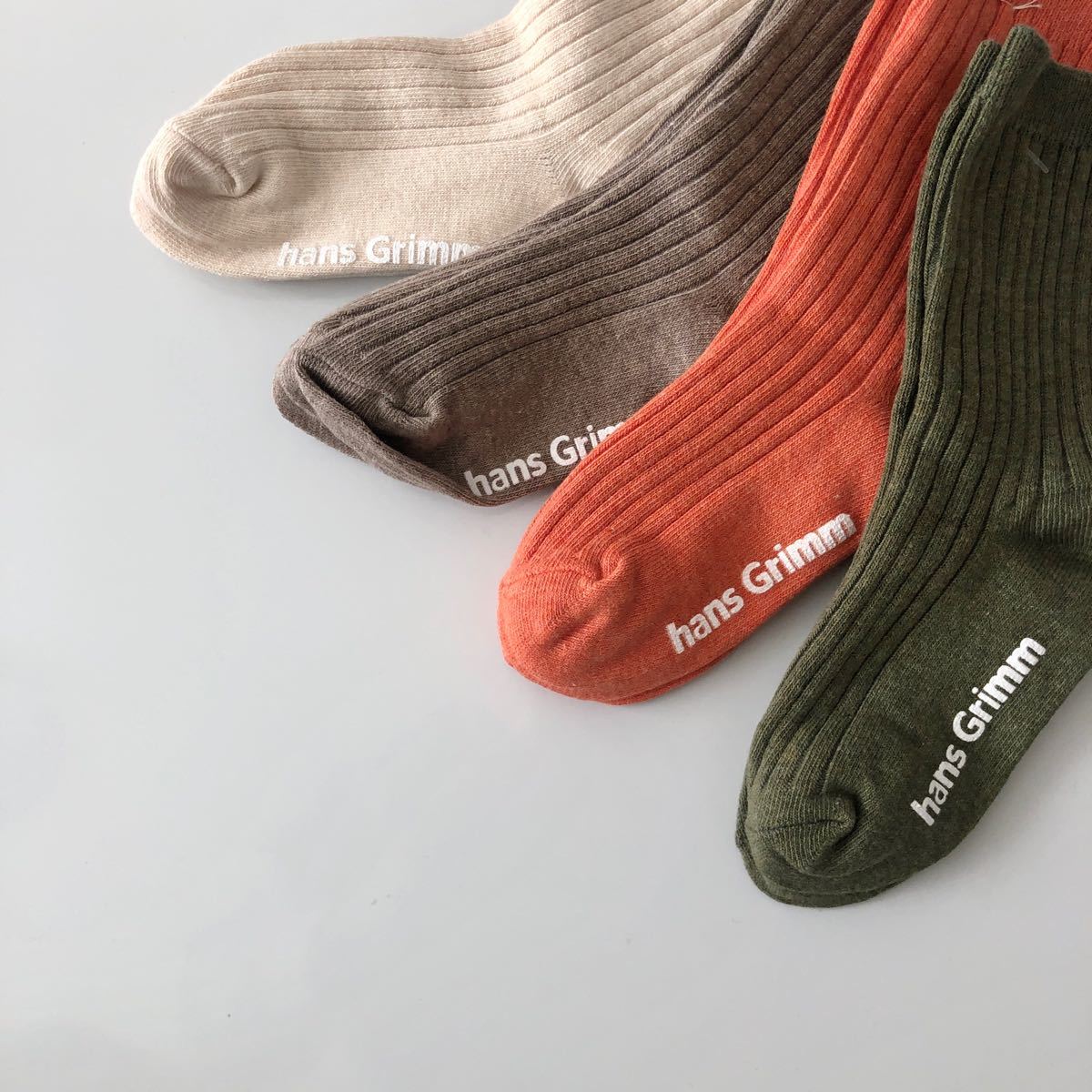 韓国子供服　orange socks 4set キッズソックス　キッズ靴下　子供靴下　新品