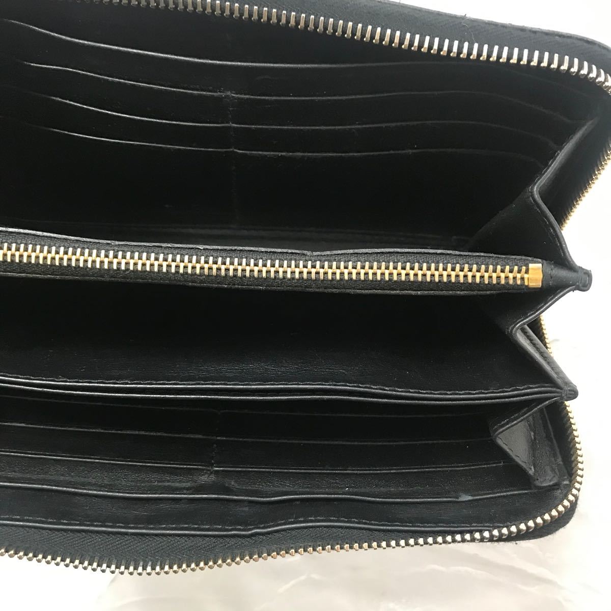 PRADA プラダ 長財布 ラウンドファスナー 財布 キルティング 黒