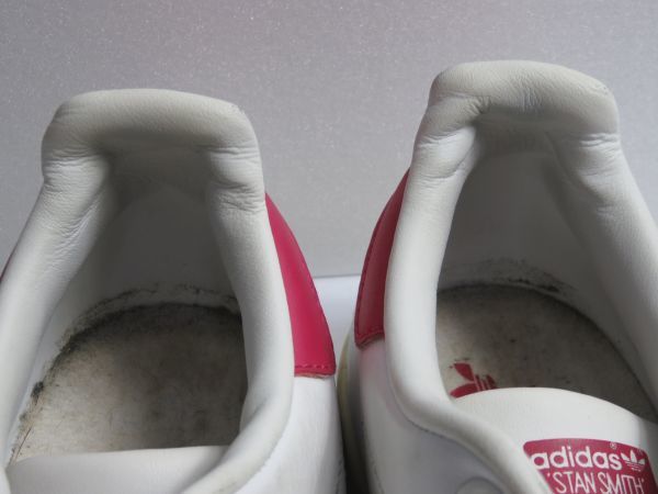 アディダス adidas スタンスミス STAN SMITH 白×ピンク 23.5cm CG4154 17年製 P463-73 A_画像6