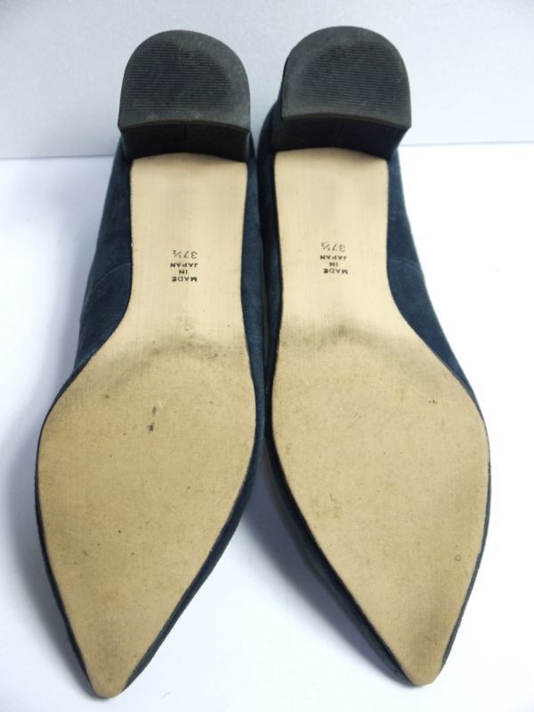  Barneys New York pumps suede 37.5 23.5cm made in Japan P496-68