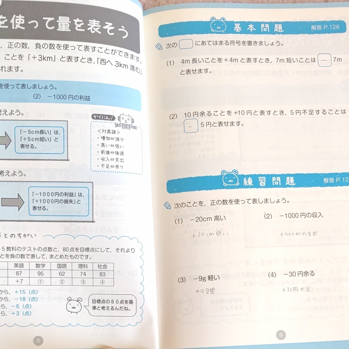 Paypayフリマ 中１数学 参考書 問題集 中学１年生