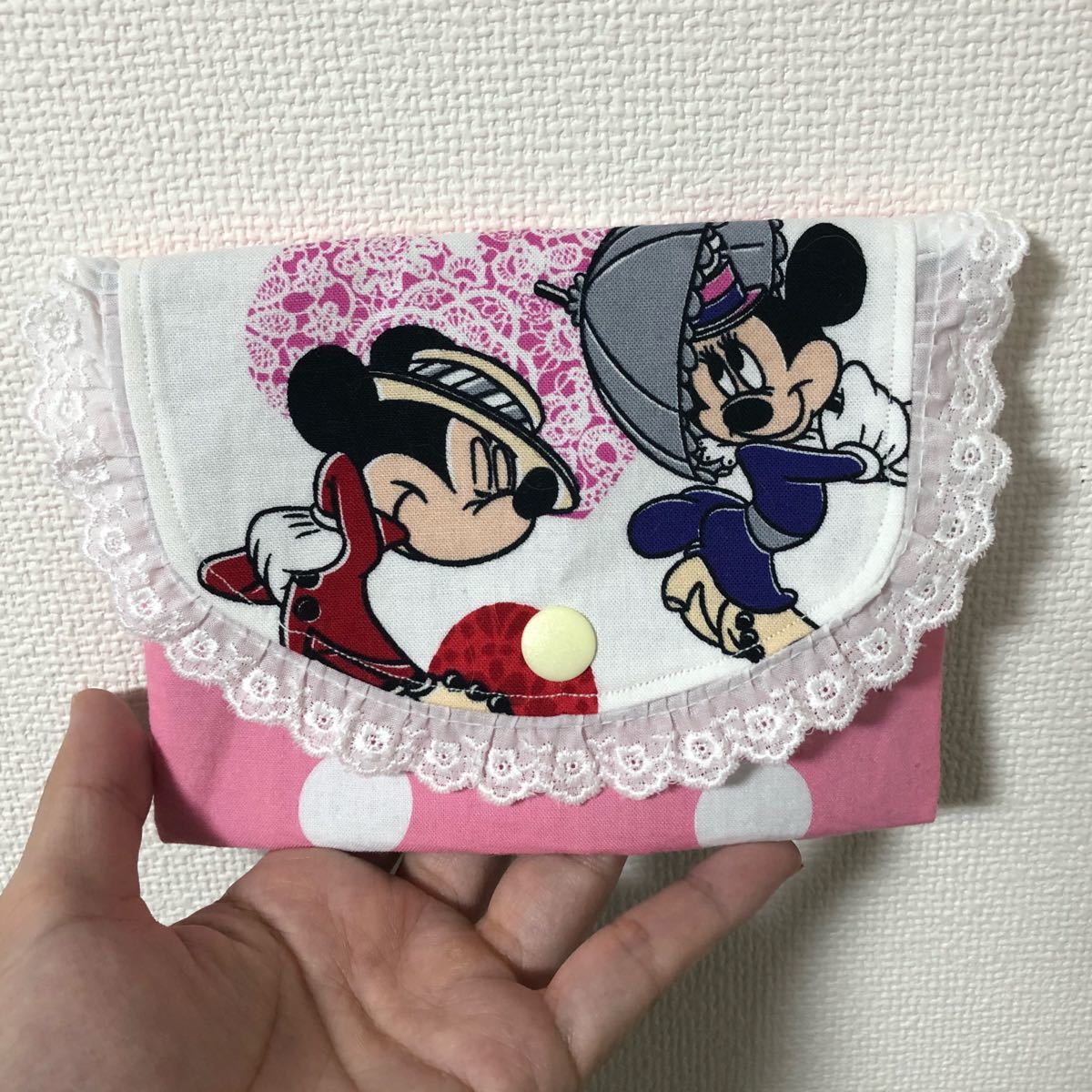 Paypayフリマ ミキミニ ミッキー ミニー ハンドメイドポーチ ハンドメイド Paypayフリマ ミキミニ ミッキー ミニー ハンドメイドポーチ ハンドメイド